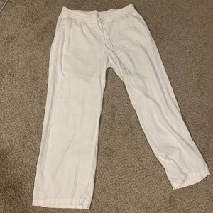 White Linen Pants